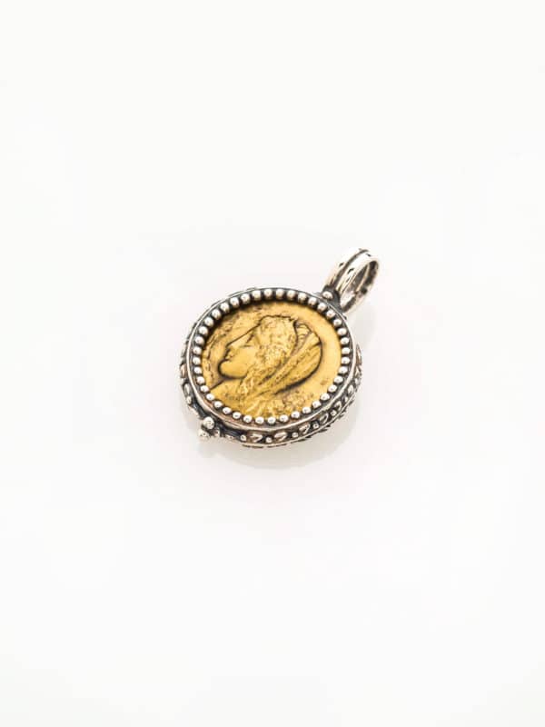 PENDANT WITH BRONZE COIN