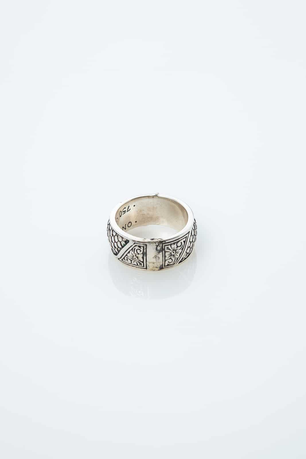 RING SILVER AND 18K GOLD