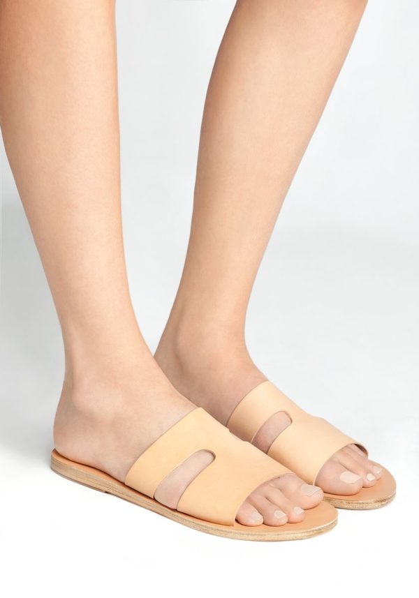 SANDALS "APTEROS" IN NATURAL LEATHER