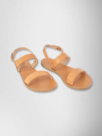 SANDALS "CLIO" IN NATURAL LEATHER