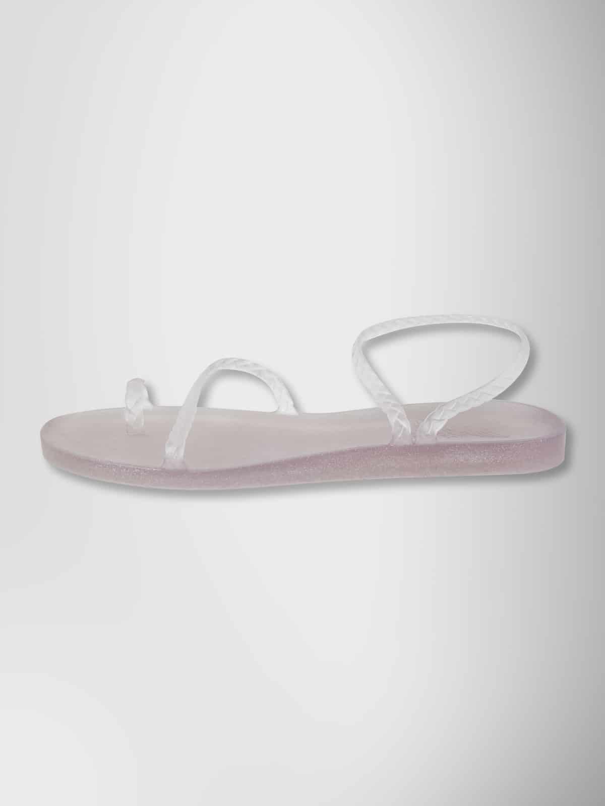 SANDALS "ELEFTHERIA" WITH GLITTERY RUBBER MATERIAL
