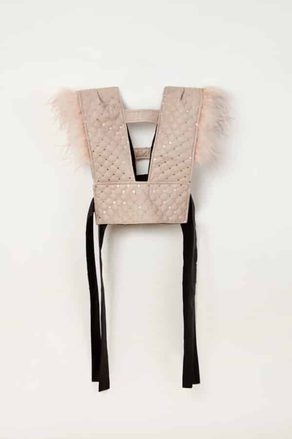 FALA FEATHERED VEST PINK