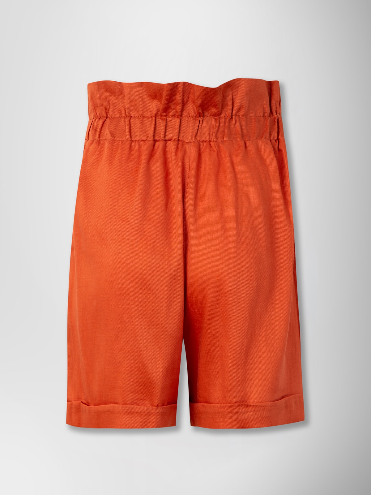HIGH RISE SHORTS WITH BUTTONS ORANGE