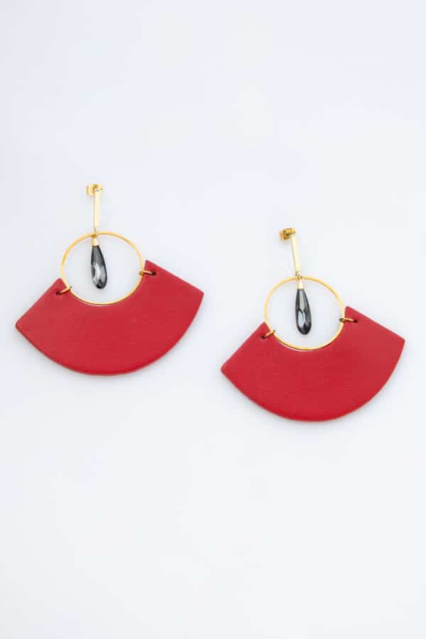 EARRINGS "MADISON" RED