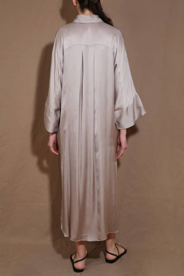 LONG SHIRT DRESS ARGENTO GREY