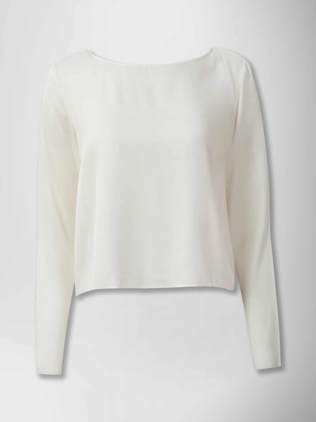 TOP WITH ORIGAMI DESIGN COMFORT WHITE