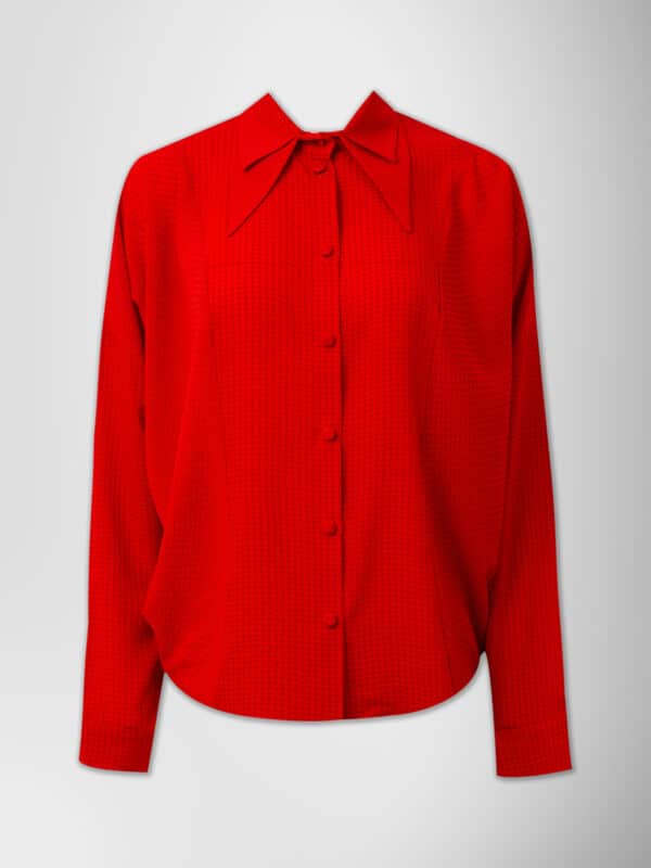 DOUBLE COLLAR SHIRT RED