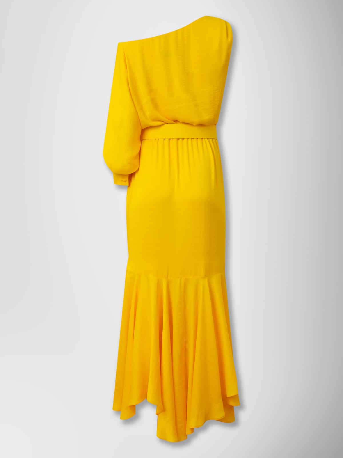 ONE SHOULDER DRESS YELLOW