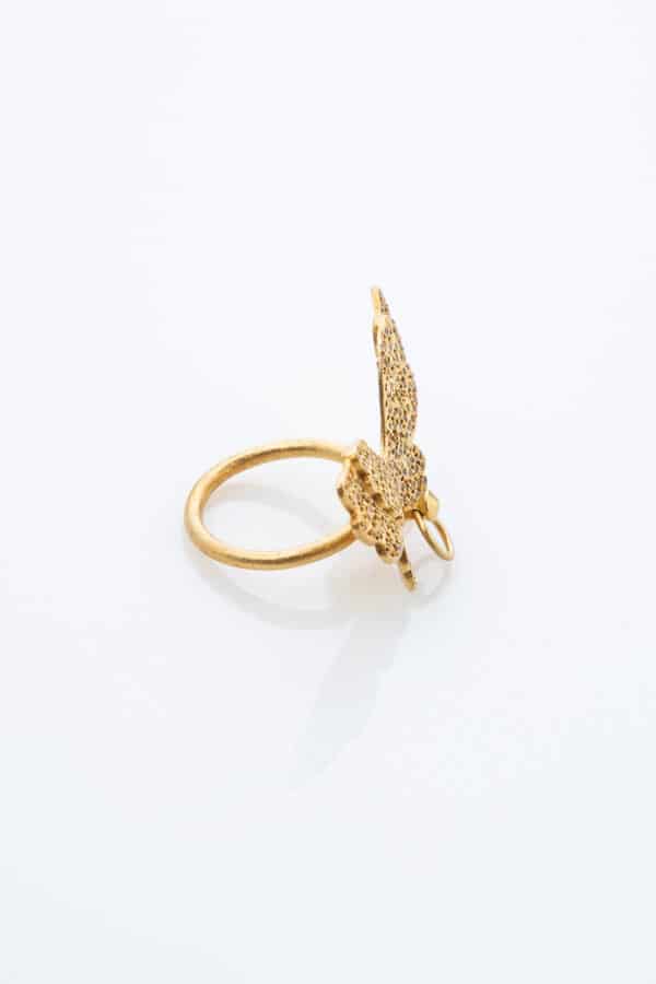 FLY ME GOLD RING WITH DIAMONDS