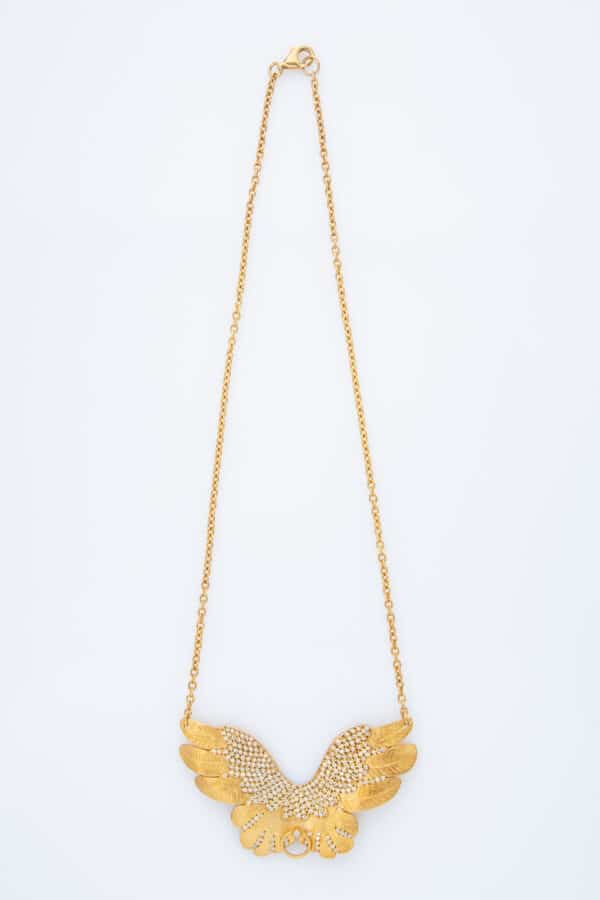 FLY ME GOLD NECKLACE WITH DIAMONDS