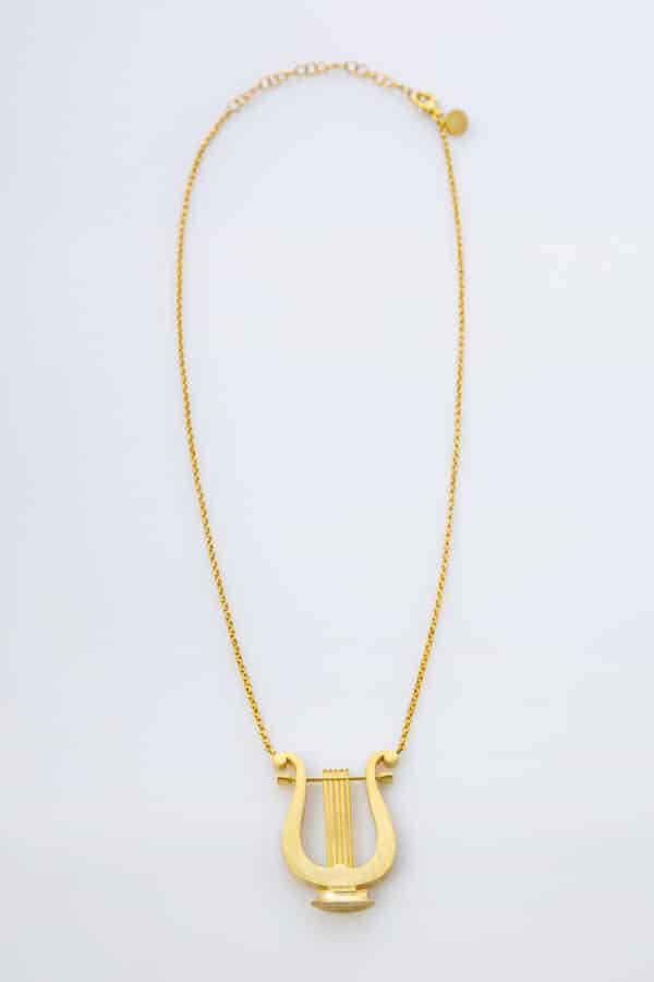 APOLLO HARP NECKLACE GOLD PLATED