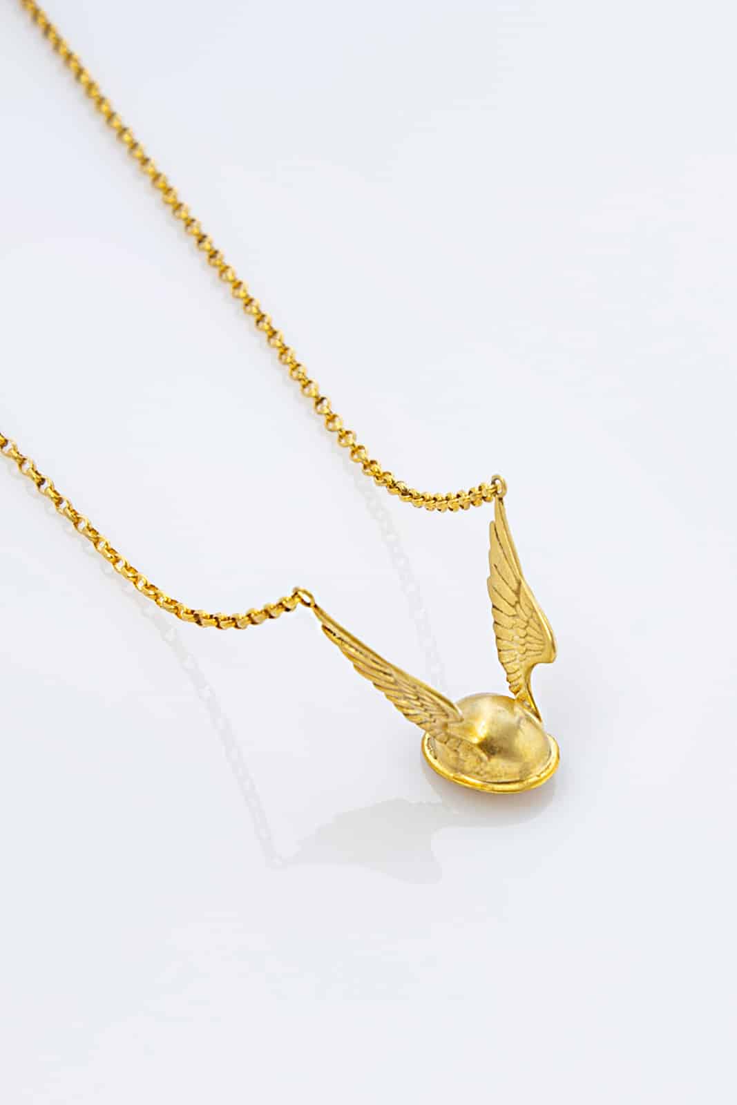 HERMES HAT NECKLACE GOLD PLATED