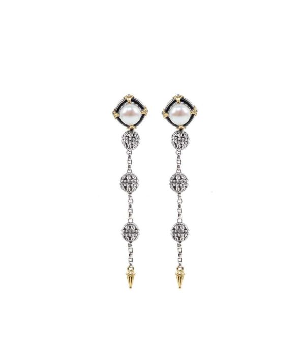 Pearl Rosary Earrings