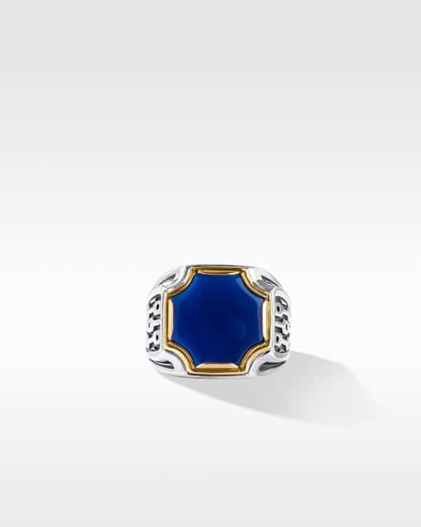 RING BLUE AGATE