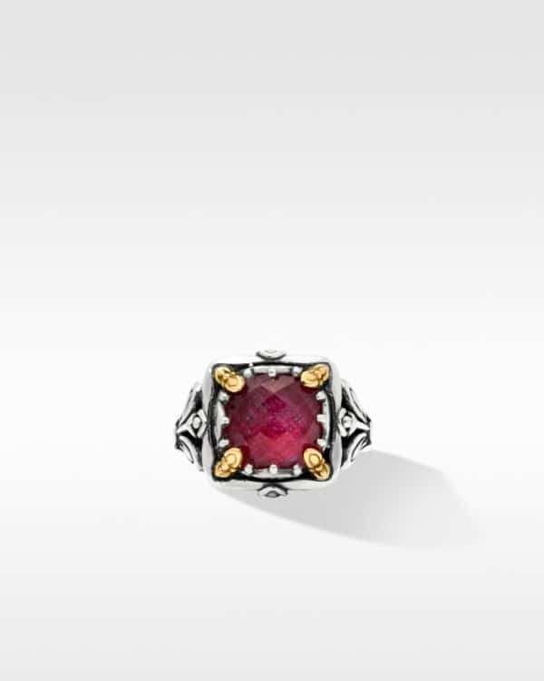 RING RUBY DOUBLET