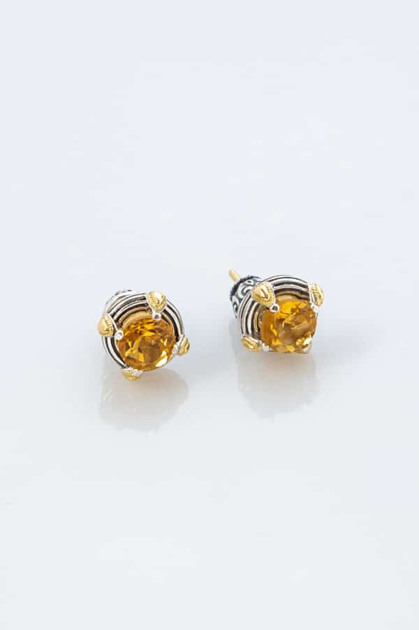 CORE EARRINGS WITH CITRINE