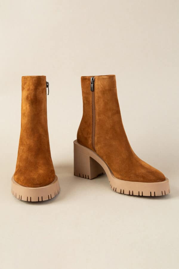 BOOTS SUEDE "CHARLOTTE" CAMEL