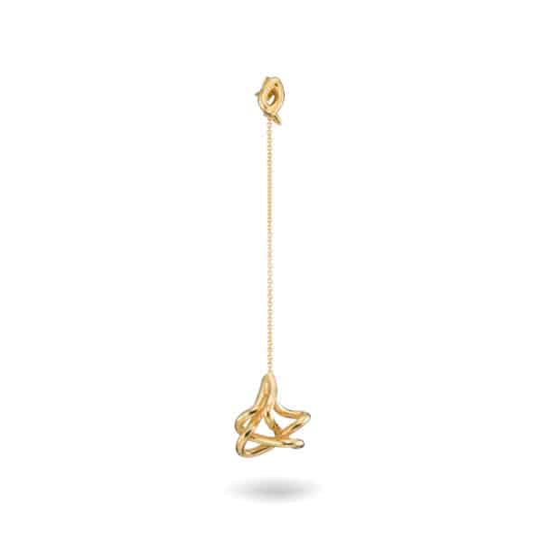 LONG EARRINGS "AS ONE" LUCKY CHARM GOLD