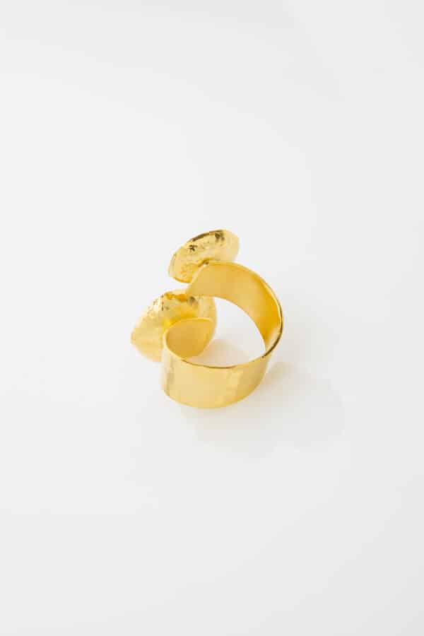GOLD PLATED RING SHELLS