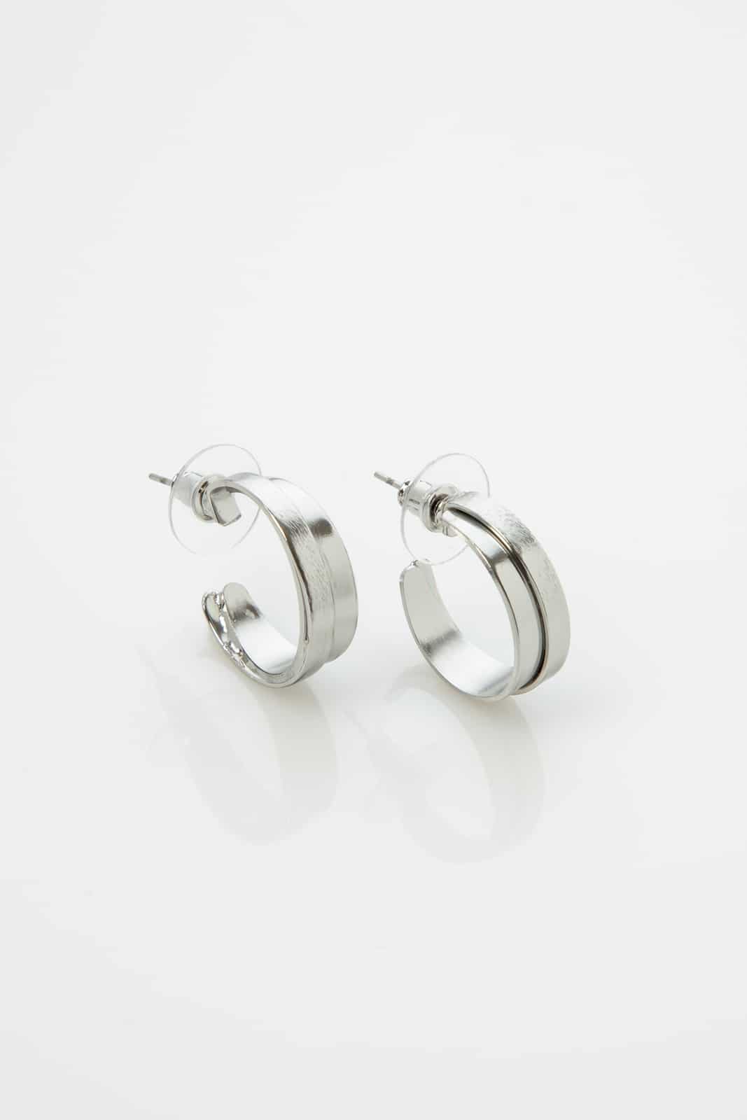 WHITE GOLD PLATED EARRINGS