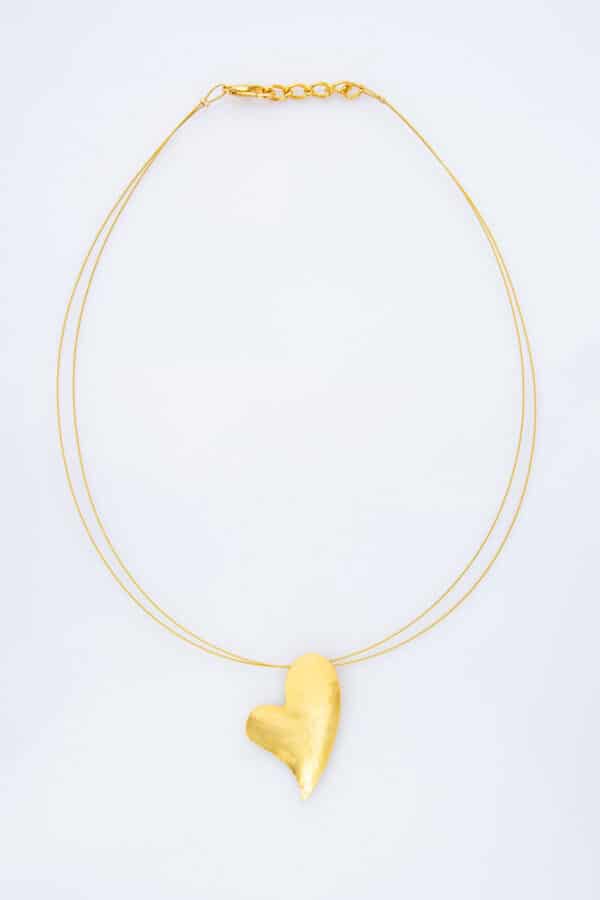 GOLD PLATED NECKLACE HEART