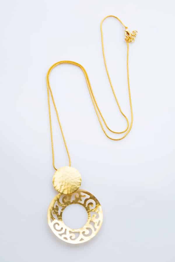 GOLD PLATED NECKLACE SPIRAL