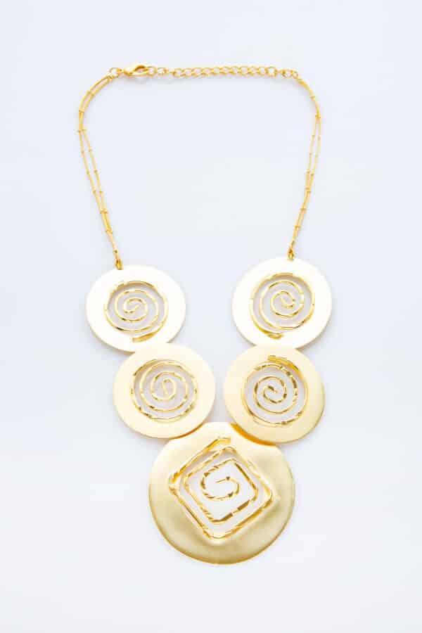 GOLD PLATED NECKLACE LABURINTH