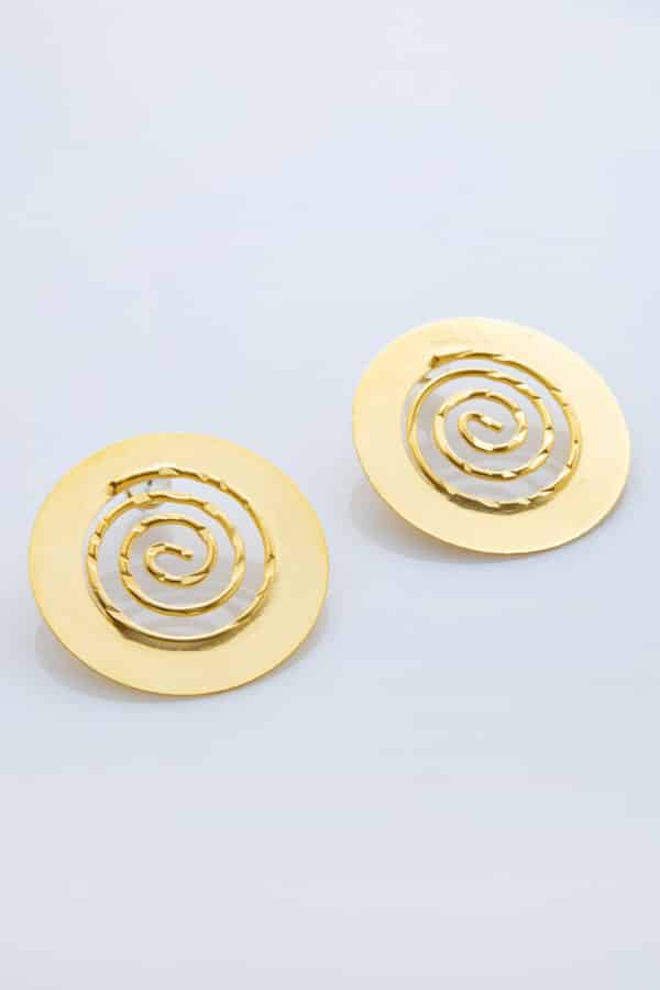 GOLD PLATED EARRINGS LABURINTH