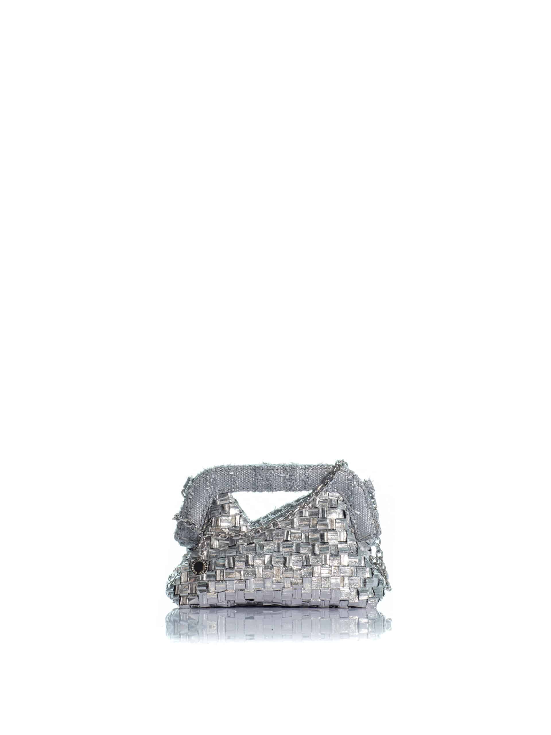 kooreloo handbags mini mediterraneo clutch silver