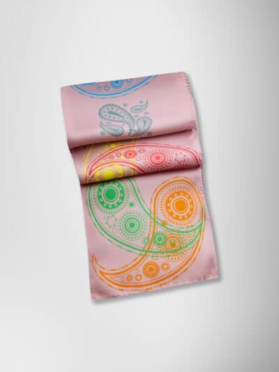 PAISLEY IN COLORS TWILL SCARF