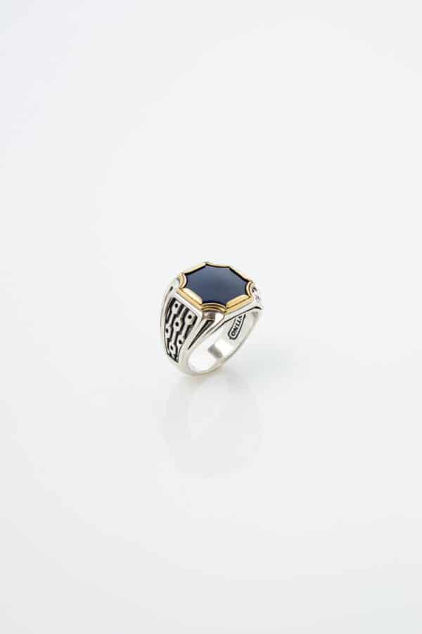 RING BLUE AGATE