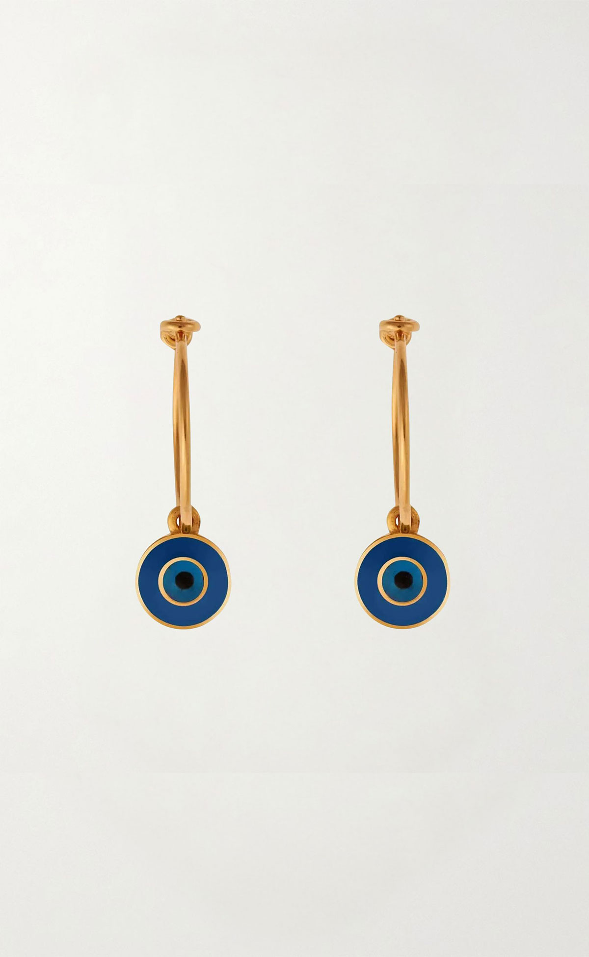 NEON BLUE EYE HOOPS BLUE