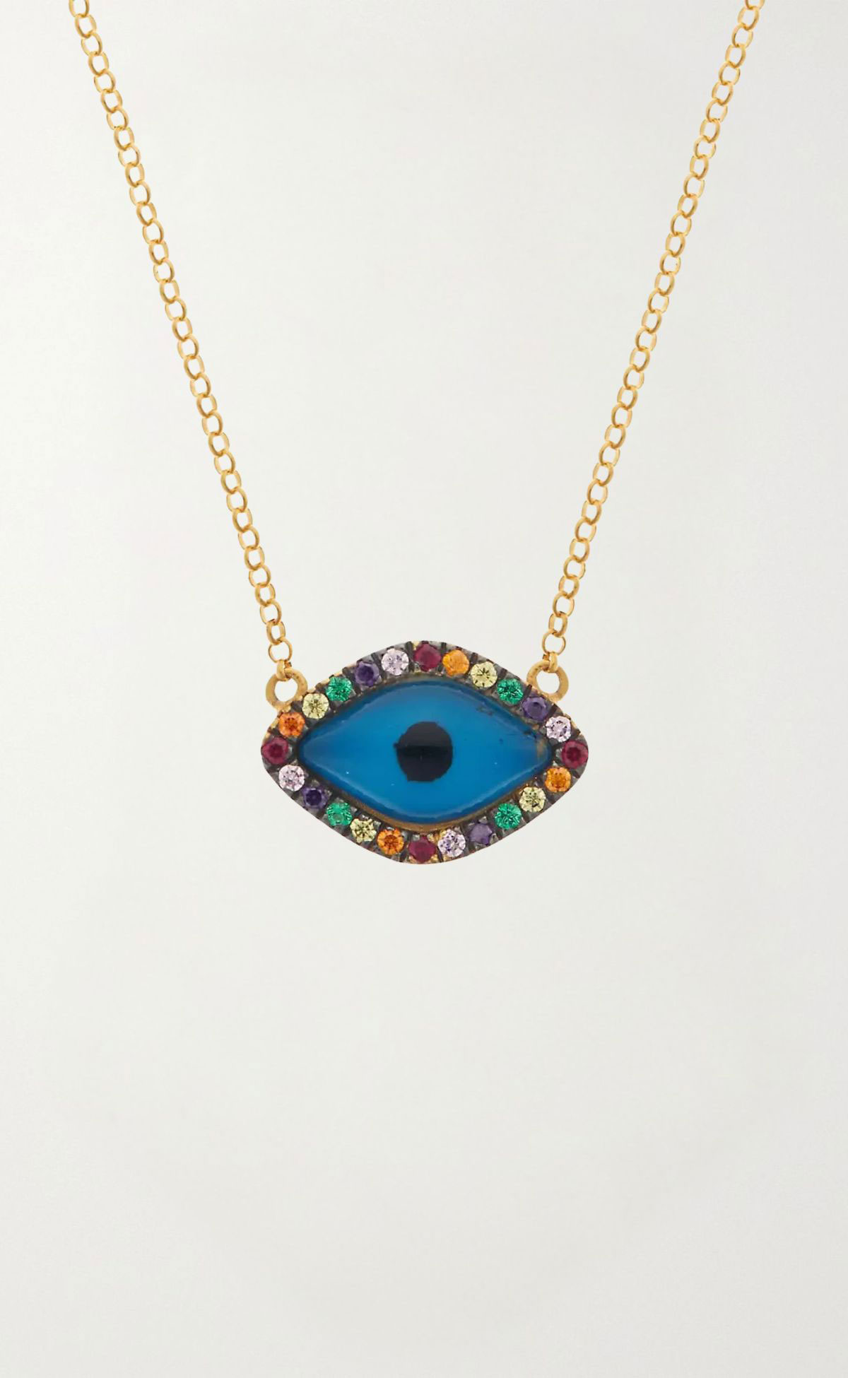 Rainbow-Oval-Eye-Necklace